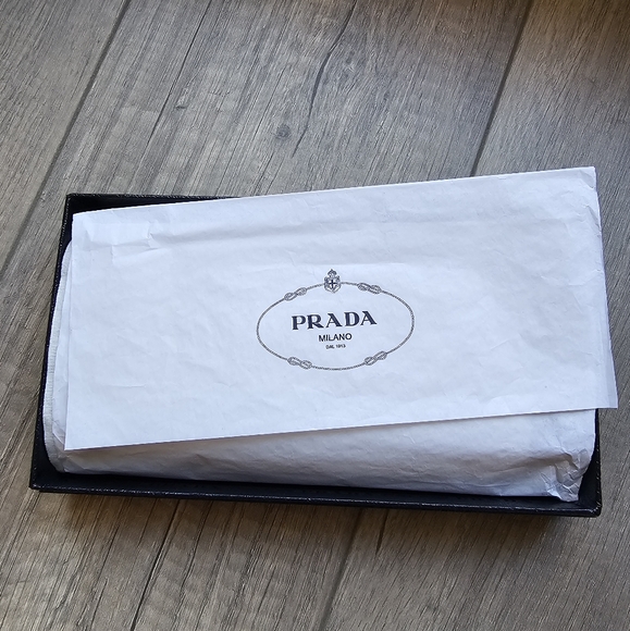 Authentic PRADA Saffiano Metal Long Wallet Purse Leather Navy - Picture 14 of 15